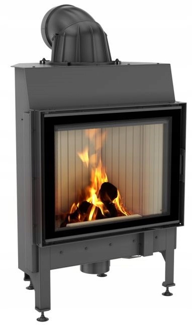 Kominek powietrzny stalowy KRATKI NADIA 10 kW Ø 200 Rekuperacja Wkład Eco