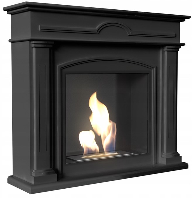 BIOKOMINEK PORTALOWY DECEMBER czarny certyfikat