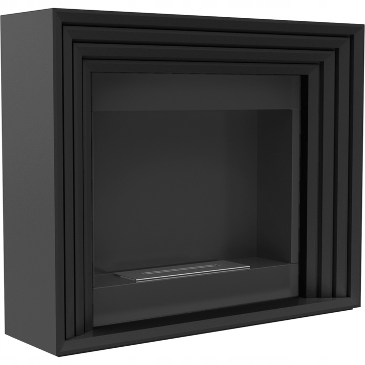 Biokominek portalowy PLANET czarny certyfikat TUV