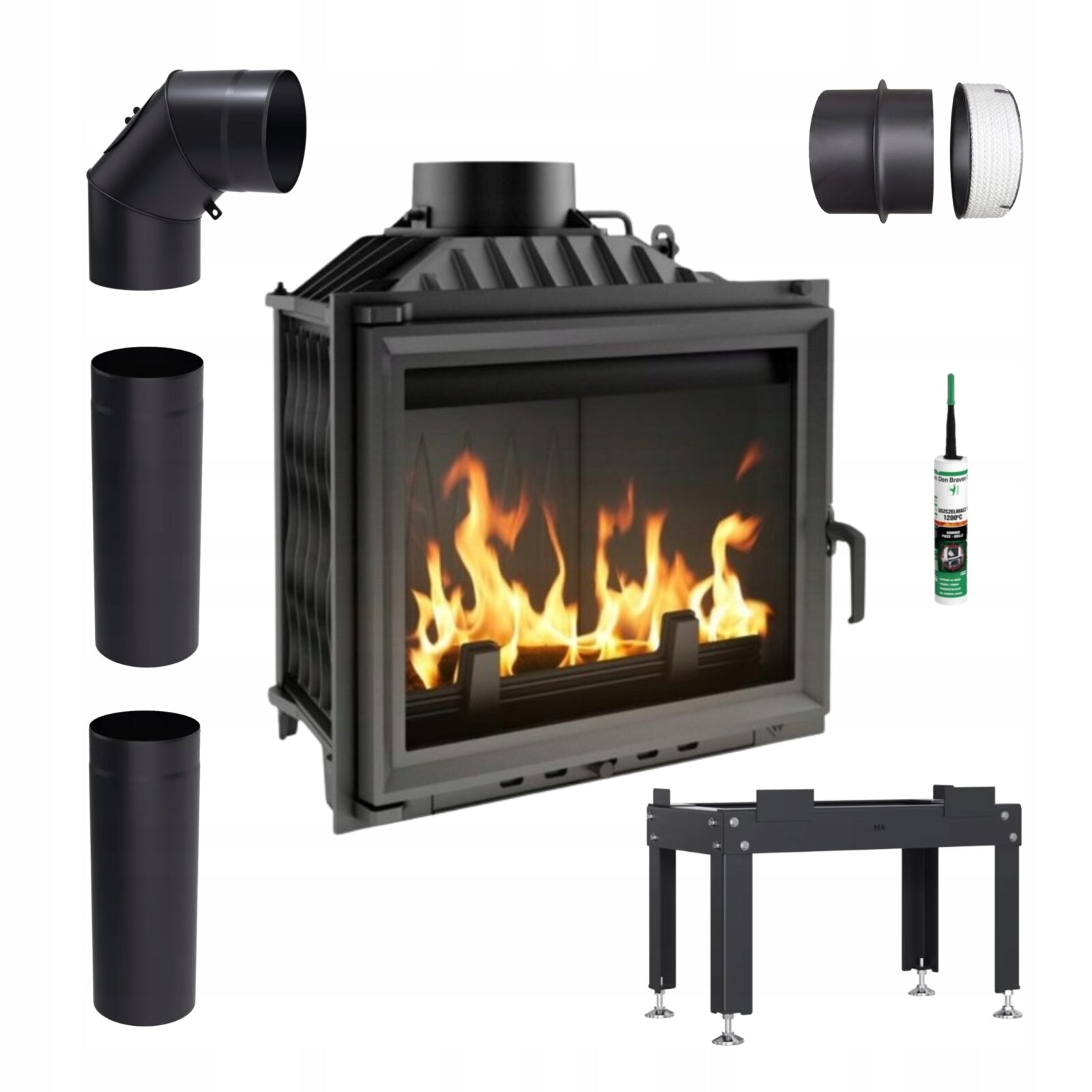 Wkład Kominkowy Antek 10 kW ZESTAW 7 PRODUKTÓW