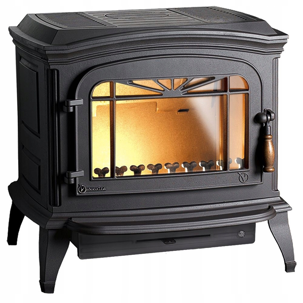 Piec żeliwny INVICTA BRADFORD o mocy 9kW z wylotem fi 150 - antracyt