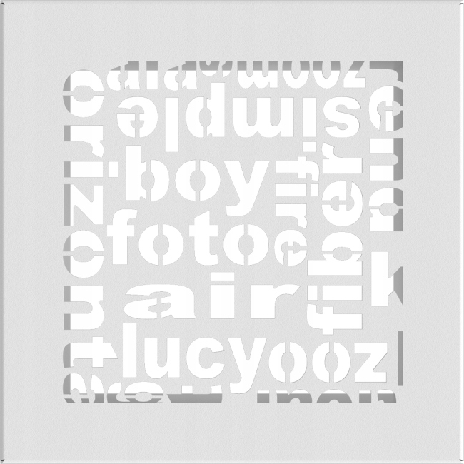 Kratka wentylacyjna kominkowa ABC 17x17 biała