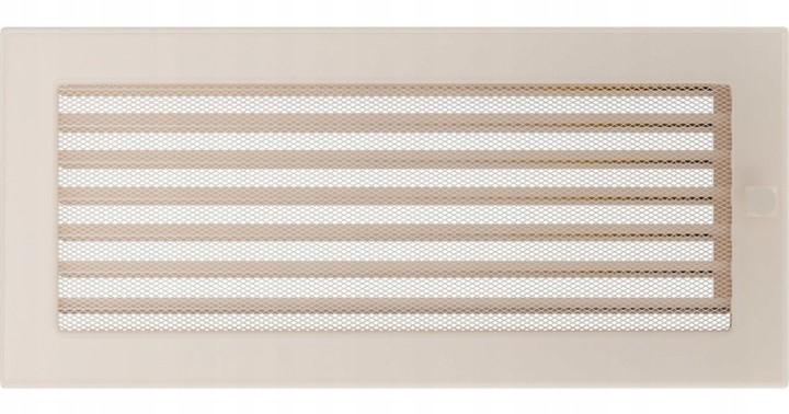 KRATKA KOMINKOWA KREMOWA z ŻALUZJĄ 17x37