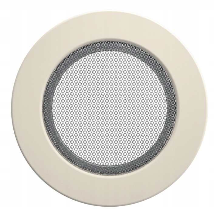 KRATKA KOMINKOWA OKRĄGŁA Ø 125 KREMOWA