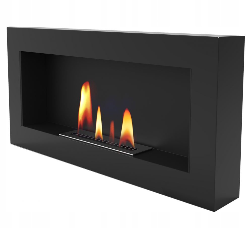 Biokominek UNIFLAM 90 x 40 cm CZARNY MAT