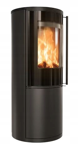 Piec stalowy wolnostojący koza SVEN fi 150 7 kW do rekuperacji okrągły
