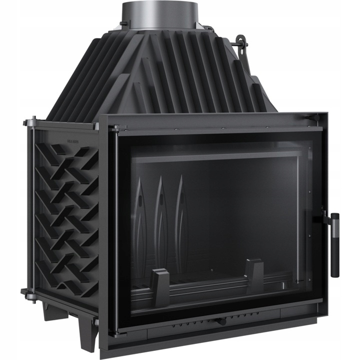 Kominek powietrzny żeliwny ZUZIA ECO DECO 12 kW Ø 200