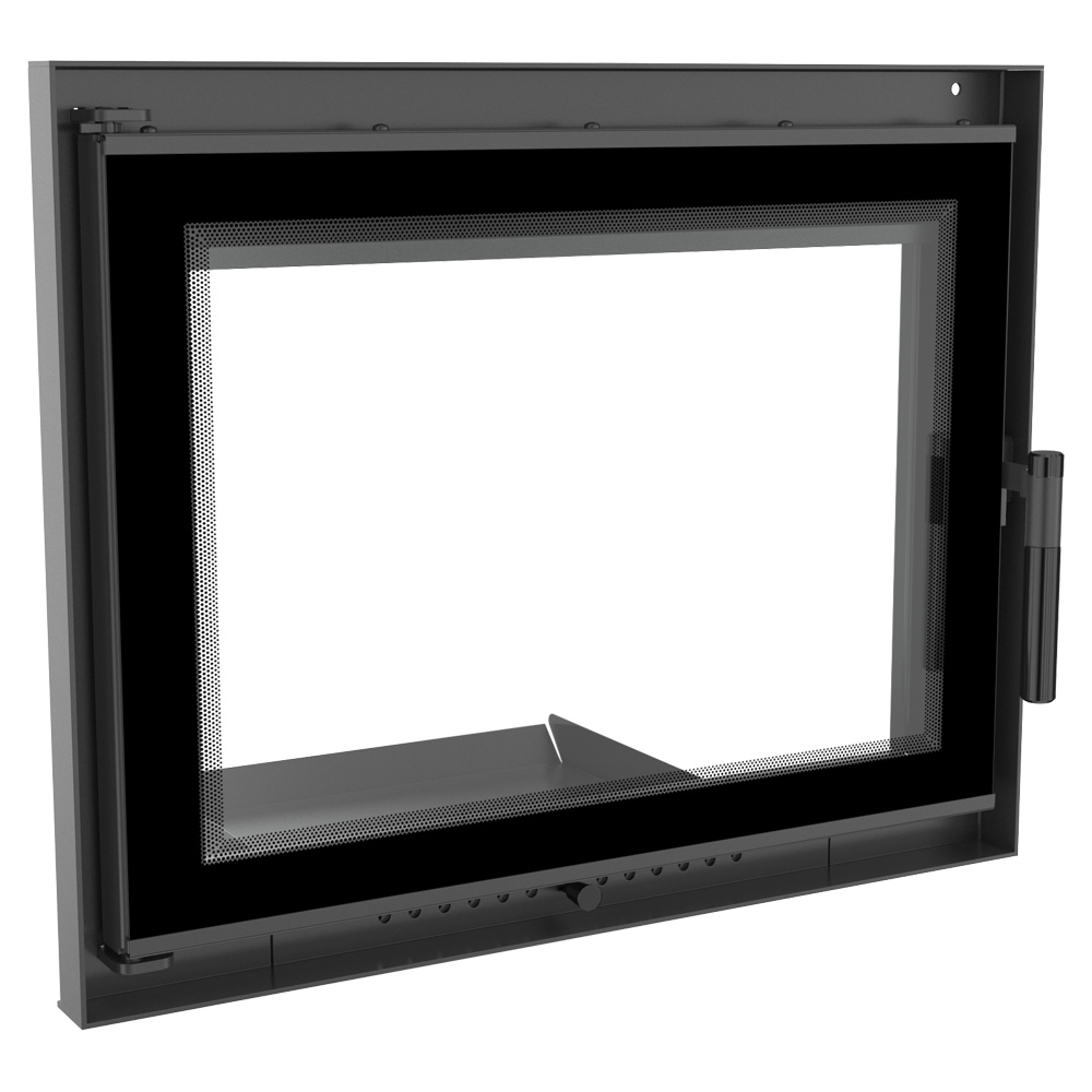 Drzwiczki stalowe do wkładu kominkowego Kratki Zuzia Deco 652 x 524 mm