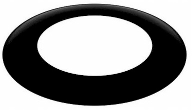 Rozeta maskująca stalowa czarna fi 120 Darco