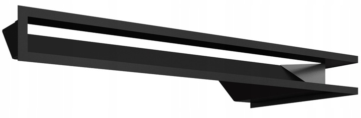 Kratka wentylacyjna luft Kratki narożna prawa 80x40x9 cm czarna