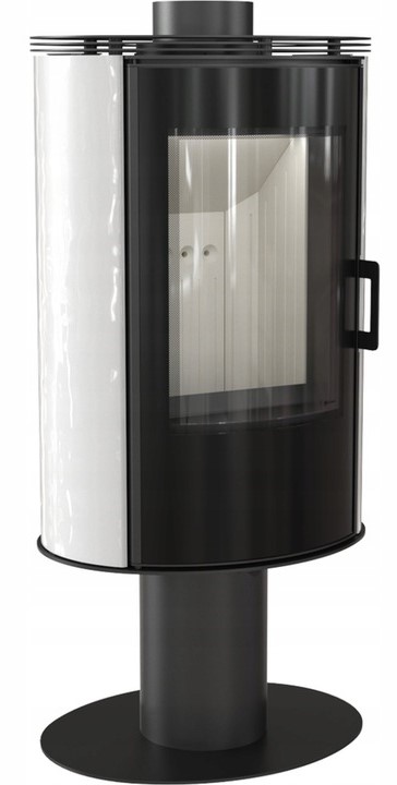 PIEC KAFLOWY KOZA NA NODZE AB 8 KW KAFEL BIAŁY