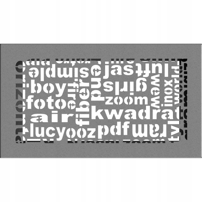 Kratka ABC granito 17x30