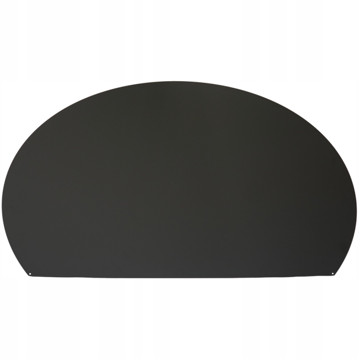 BLACHA POD PIEC SOLIDNA 100x120cm OKRĄGŁA CZARNY MAT PARKANEX
