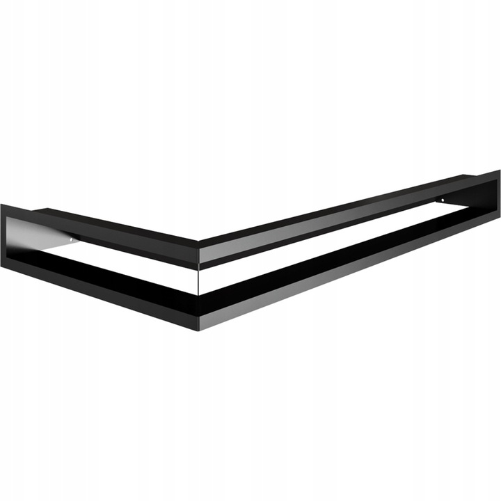 Kratka wentylacyjna luft Kratki narożna lewa 80x40x9 cm czarna