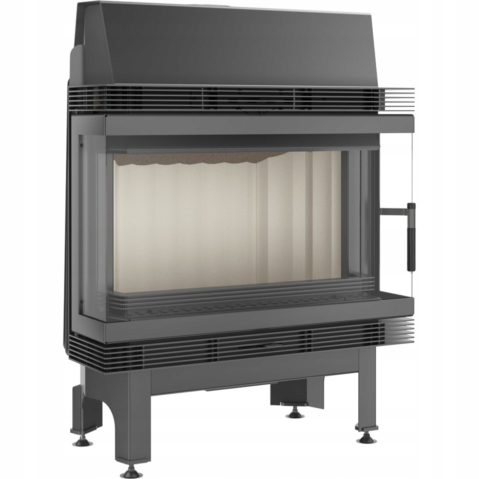 Kominek powietrzny stalowy BLANKA lewy prawy BS 11 kW Ø 180