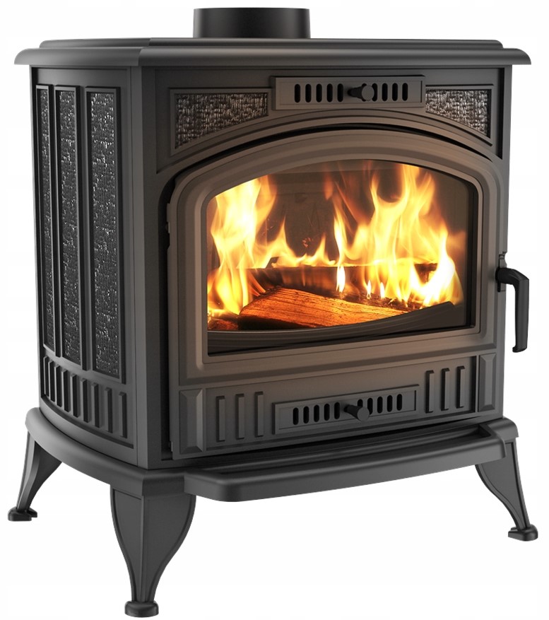 Piec wolnostojący żeliwny KOZA K6 fi 150 z turbiną TURBOFAN