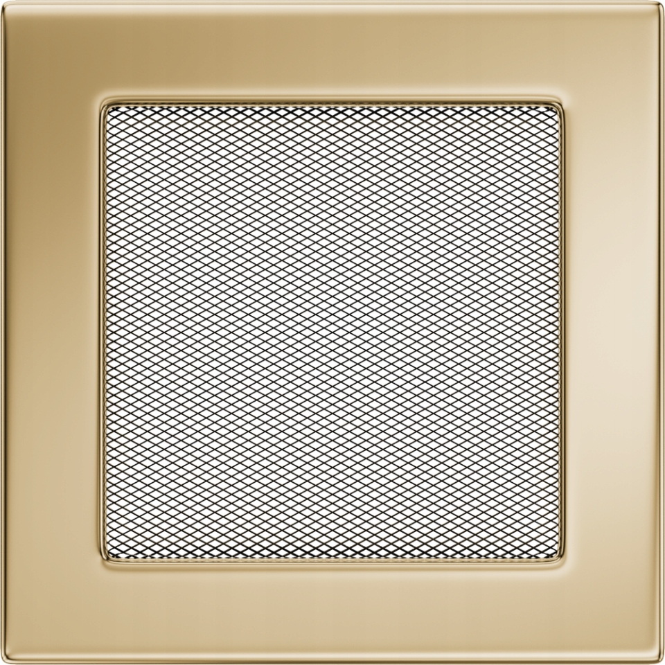 KRATKA KOMINKOWA WENTYLACYJNA 17x17 POZŁACANA