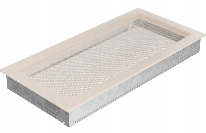 KRATKA WENTYLACYJNA KOMINKOWA 22x45 KREMOWA