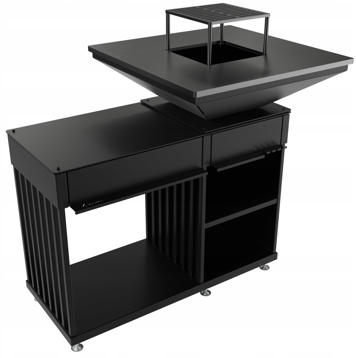 PALENISKO OGRODOWE QUADRUM z GRILLEM HORIZONTAL