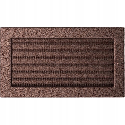 Kratka wentylacyjna kominkowa 17x30 miedziana z żaluzją