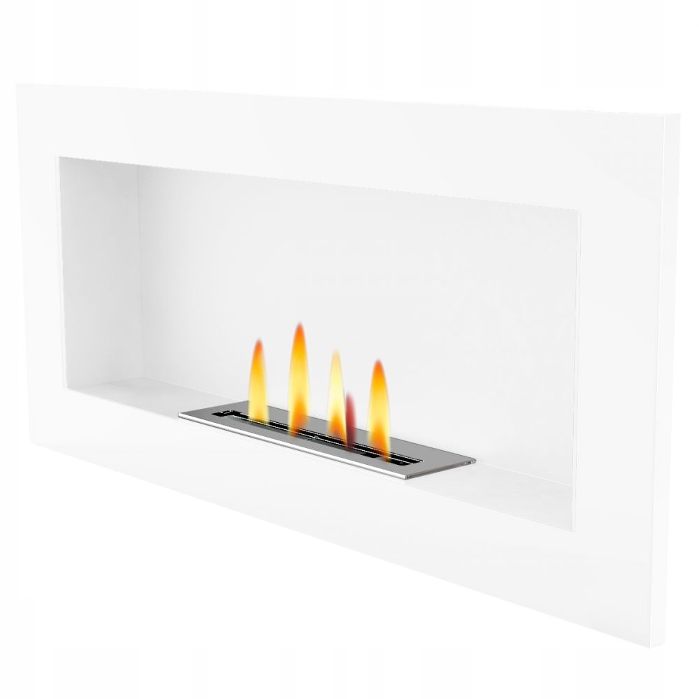 Biokominek portalowy UNIFLAM 90 x 40 cm BIAŁY MAT