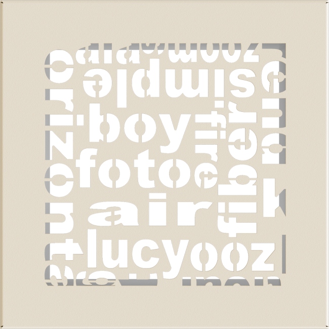 Kratka ABC kremowa 17x17