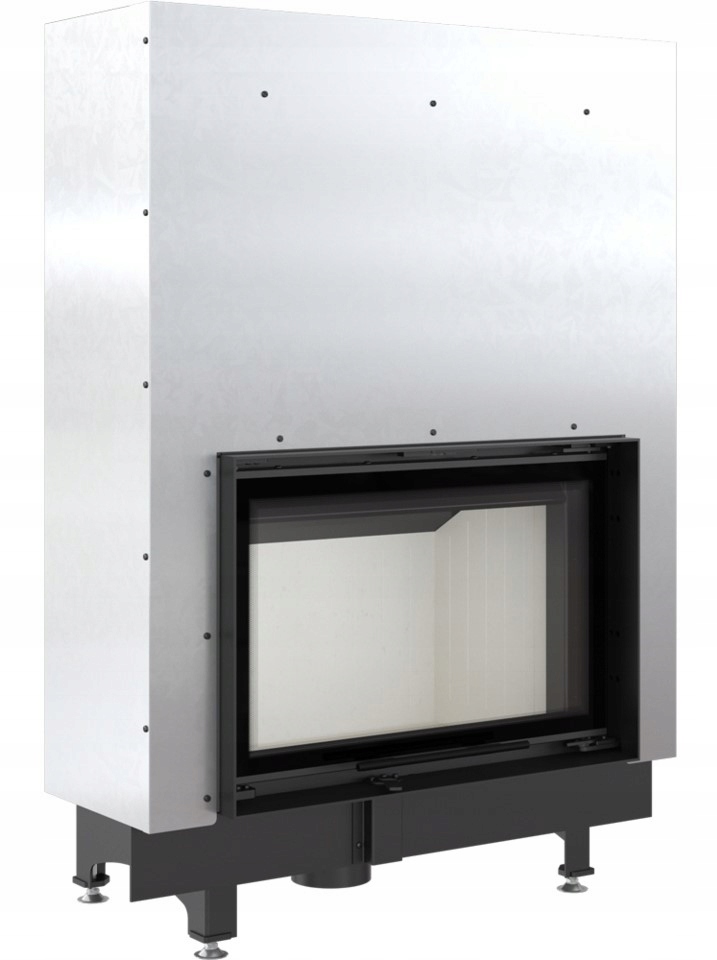 Wkład Kominkowy Powietrzny Stalowy KRATKI ZIBI 11 kW Gilotyna Rekuperacja