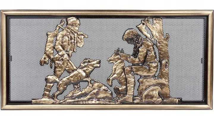 KRATKA KOMINKOWA WENTYLACYJNA OZDOBNA MYŚLIWY