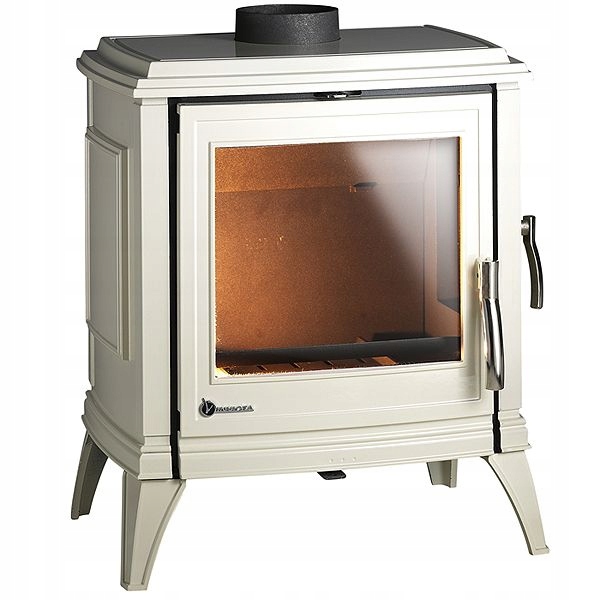 Piec koza wolnostojący żeliwny INVICTA SEDAN M 10 kW emalia kremowa