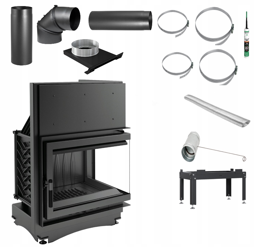 KOMINEK ZUZIA 15 PRAWY BS +PRZYŁ KOMIN CEGŁA+DOLOT