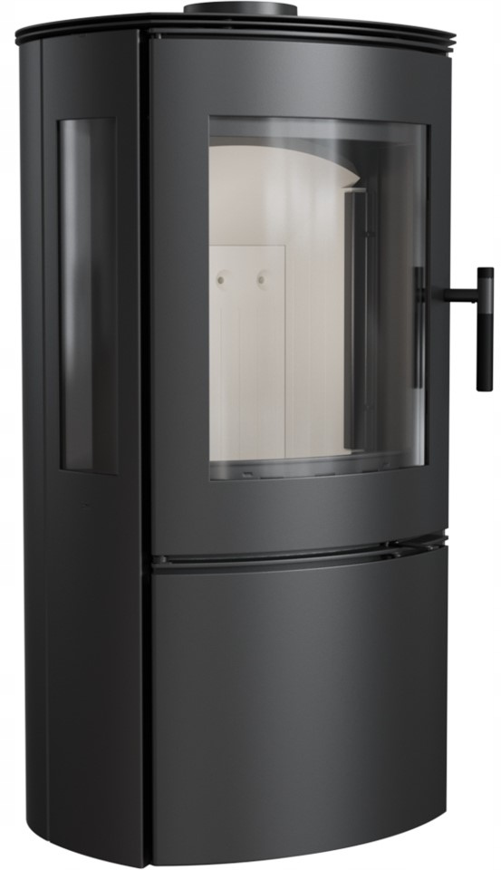 Piec stalowy koza KRATKI FALCON VIEW Ø 150 10 kW