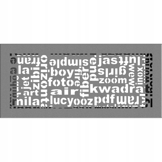 Kratka ABC 17x37 granito wentylacyjna kominkowa