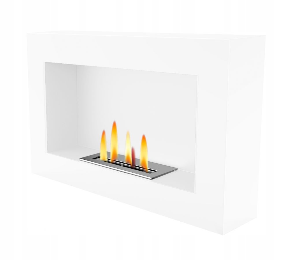 Biokominek UNIFLAM 70 x 40 cm BIAŁY MAT BOX