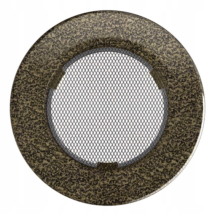 KRATKA WENTYLACYJNA KOMINKOWA Ø 100 CZARNO-ZŁOTA