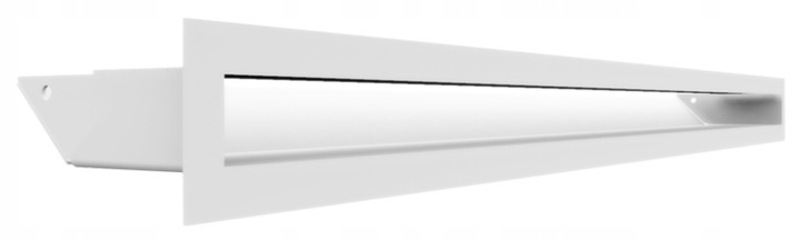 Kratka kominkowa luft 45S 60x800 biała bez łączeń 6x80 wylotowa metalowa