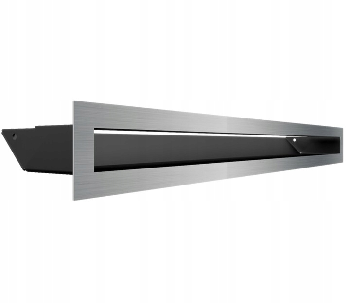 Kratka kominkowa luft 6x80 inox bez łączeń