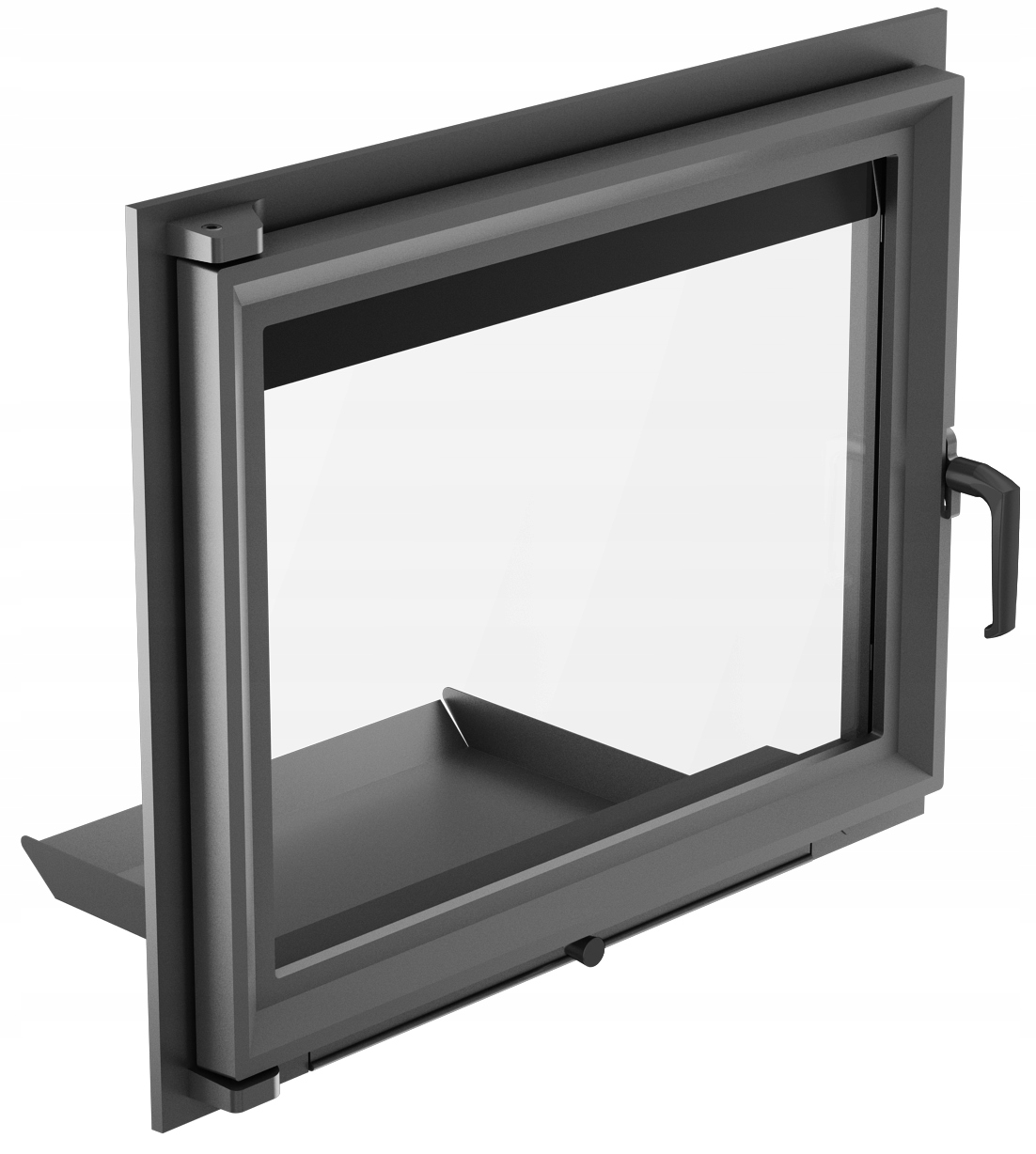 Drzwiczki kominkowe Kratki żeliwne 60x49,1 cm czarne