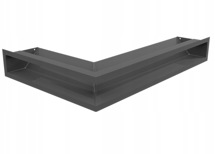 Kratka kominkowa LUFT narożny prawy GRAFIT 40x60x9