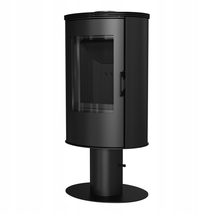 PIEC STALOWY KOZA NA NODZE AB fi 150 8 KW BLACK