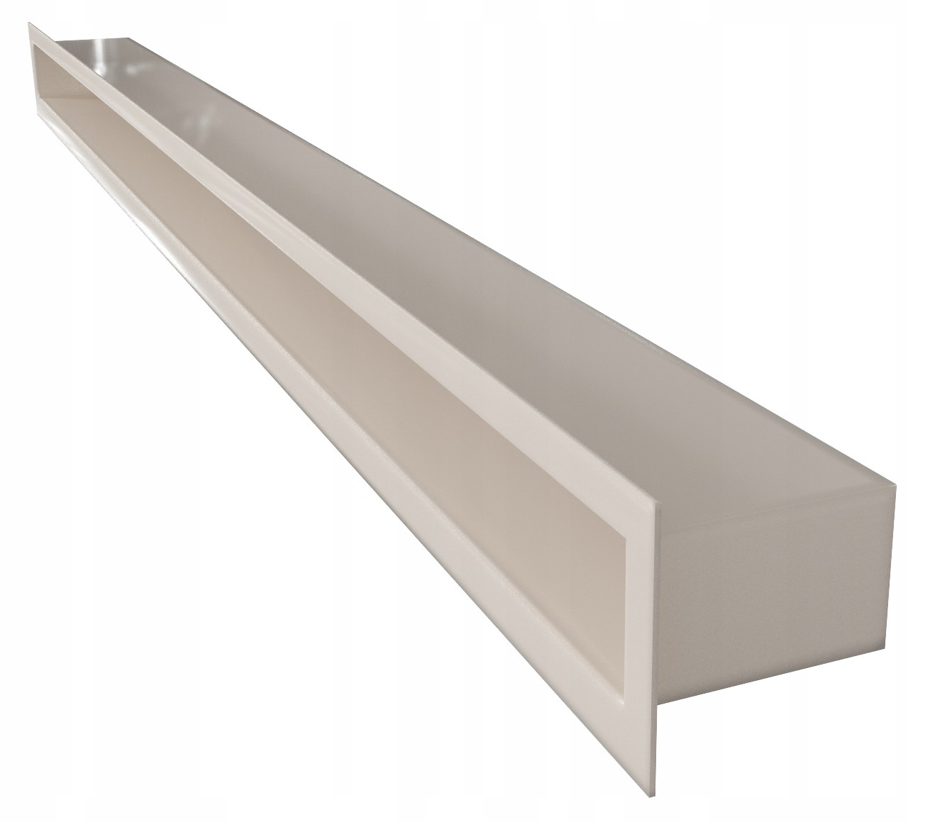 KRATKA KOMINKOWA TUNEL WENTYLACYJNA KREMOWA 6x100