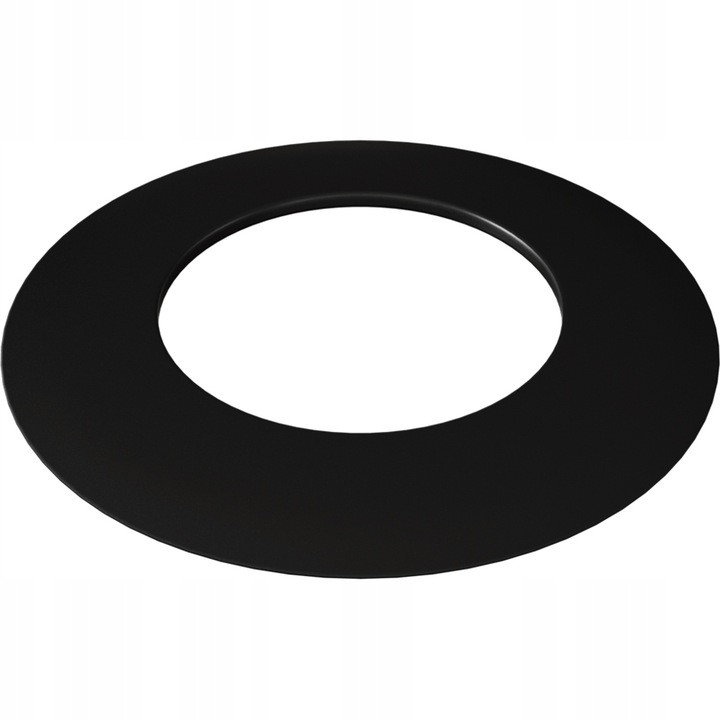 Rozeta czarna maskująca fi 130 mm - kominek piec