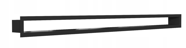 KRATKA KOMINKOWA TUNEL WENTYLACYJNA CZARNA 6x100