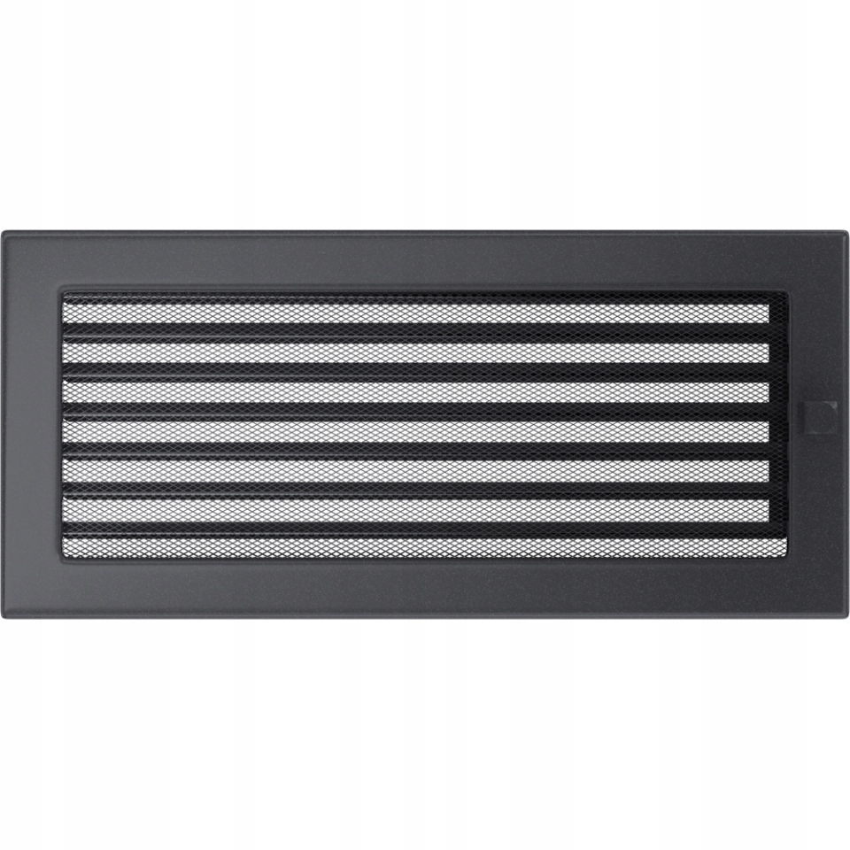 KRATKA WENTYLACYJNA 17X37 ŻALUZJA GRAFITOWA