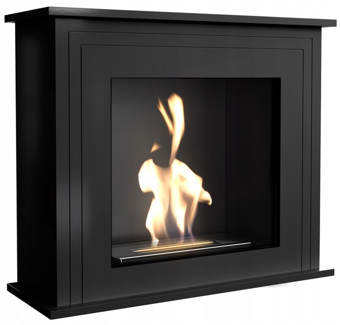 BIOKOMINEK WOLNOSTOJĄCY PORTALOWY JUNE CZARNY